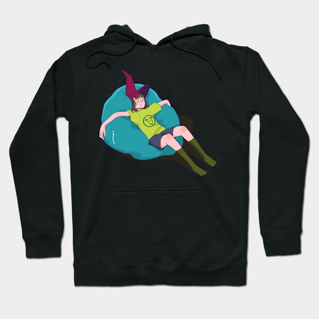 Lazy Witch Hoodie by Wizn Art